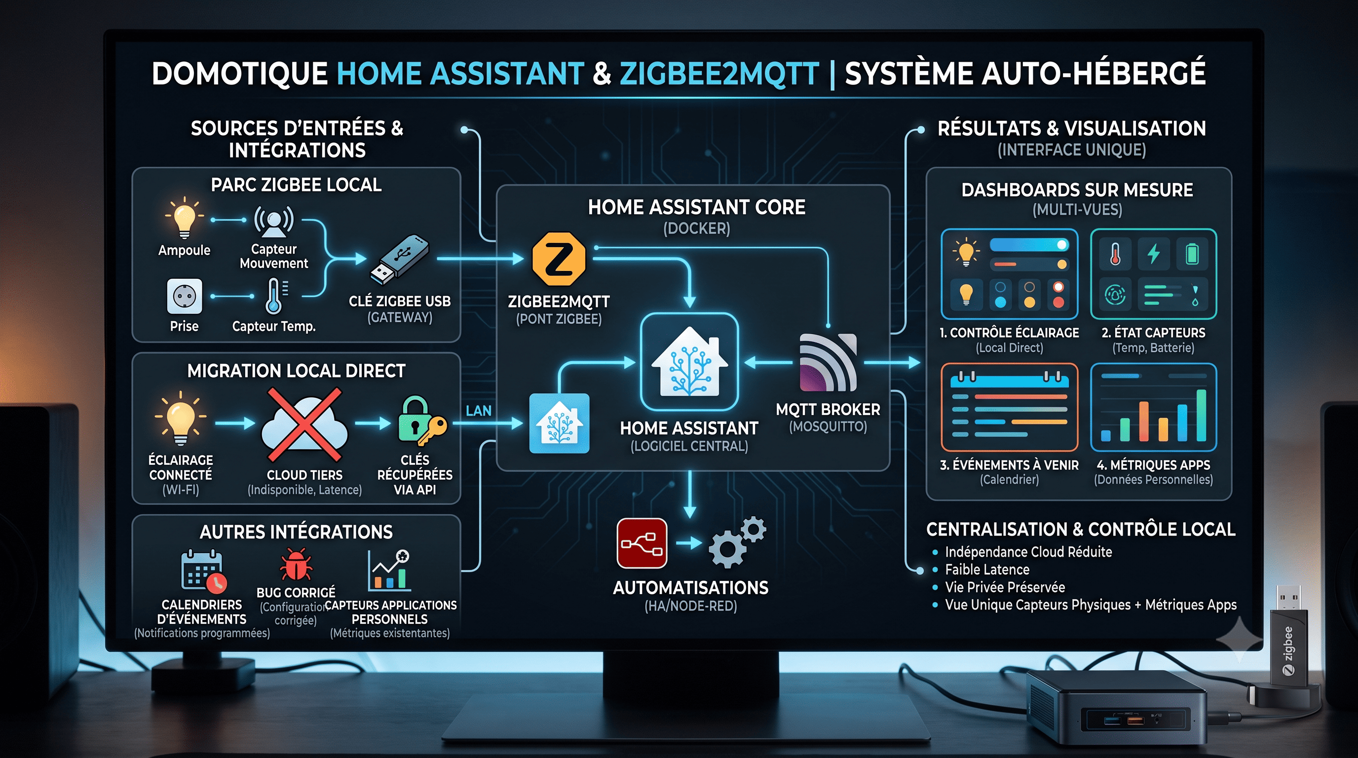 Domotique Home Assistant & Zigbee2MQTT